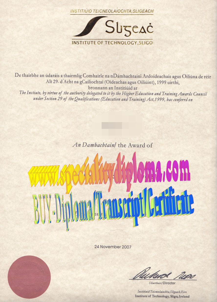 Best Fake Institute of Technology, Sligo Diploma