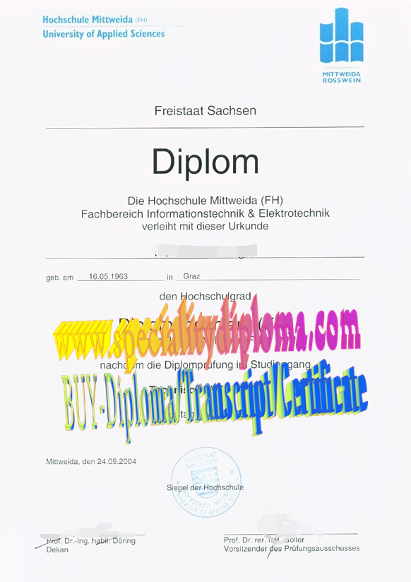 Buy Hochschule Mittweida Diploma Online