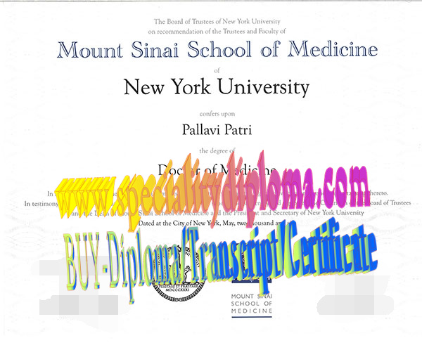 Buy Mount Sinai School of Medicine Diploma Online