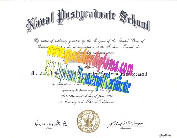 Buy Naval Postgraduate School Diploma Online