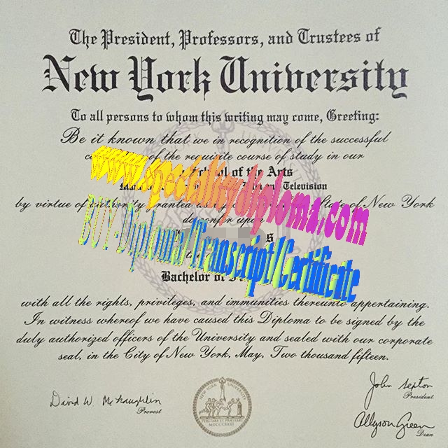 Buy New York University Diploma Online