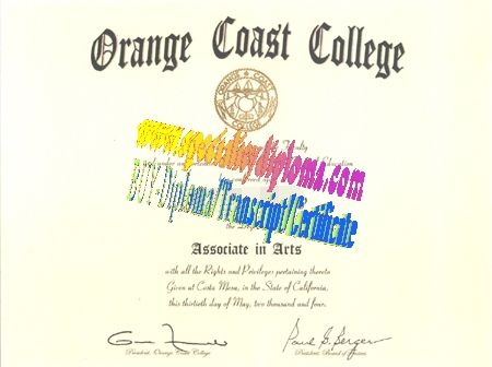 Buy Orange Coast College Diploma Online