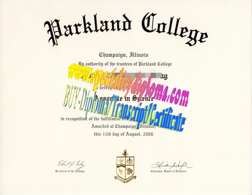 Buy Parkland College Diploma Online