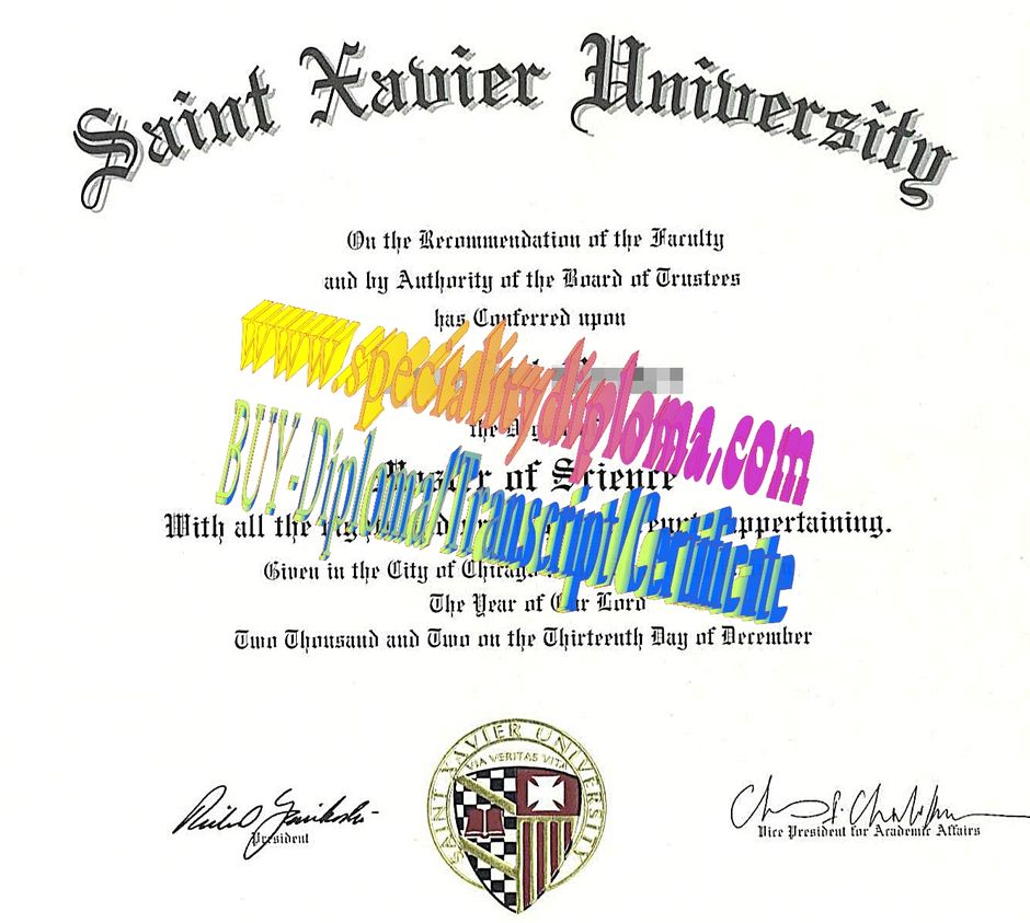 Buy Saint Xavier University Diploma Online