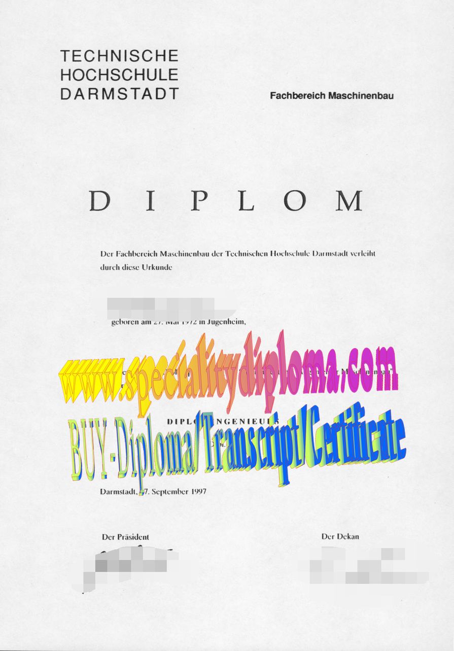 Buy Technische Universitat Darmstadt Diploma Online