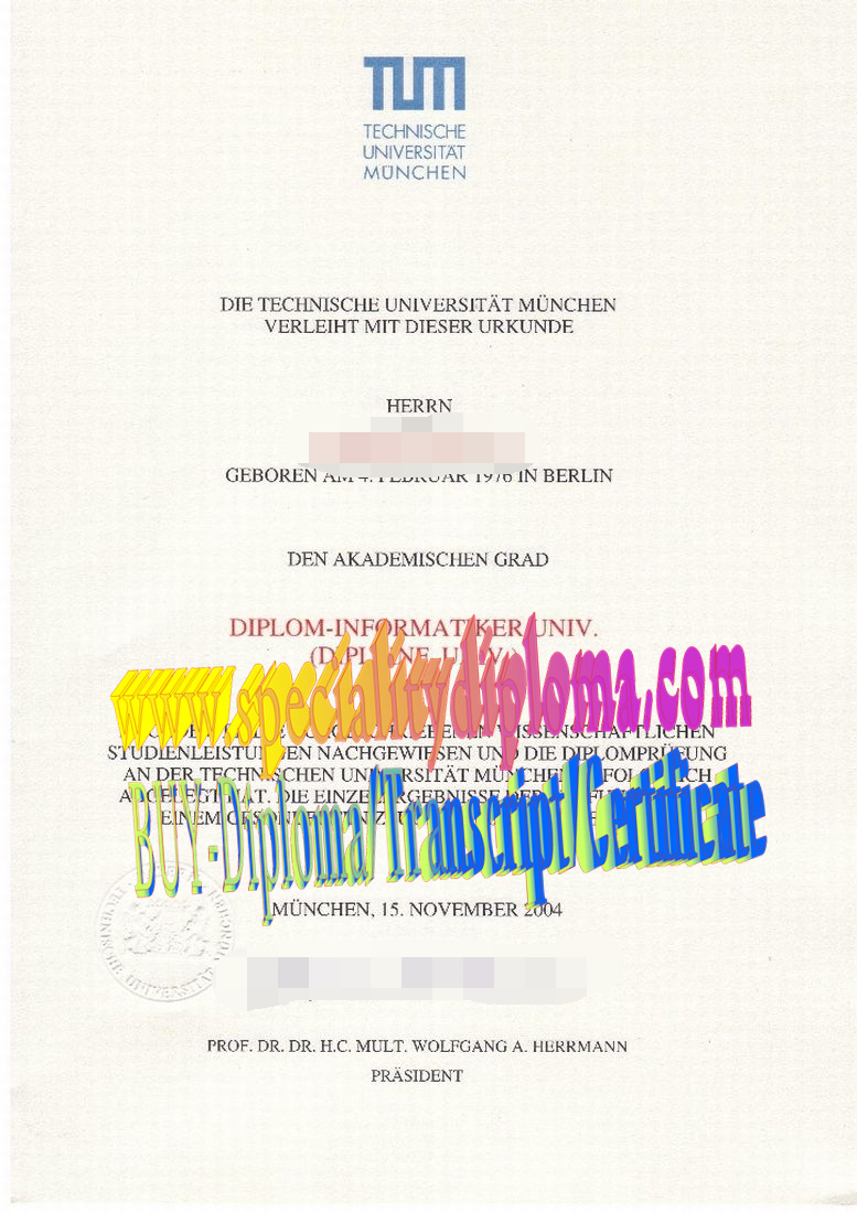 Buy Technische Universitat München Diploma Online