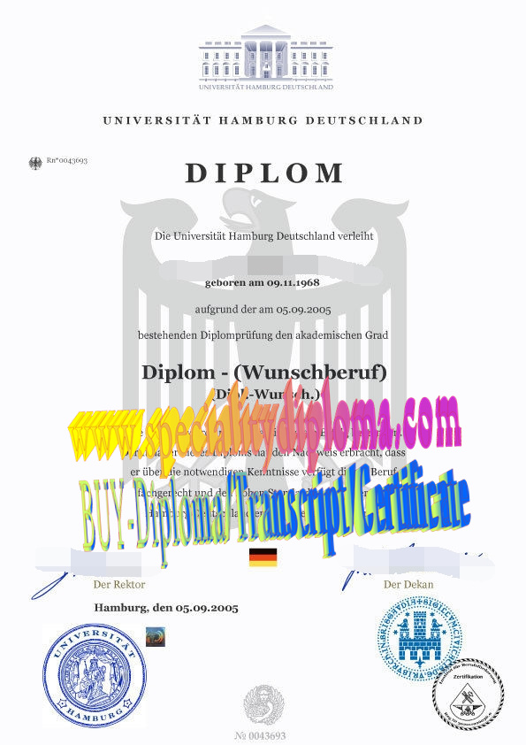 Buy Universitat Hamburg Diploma Online