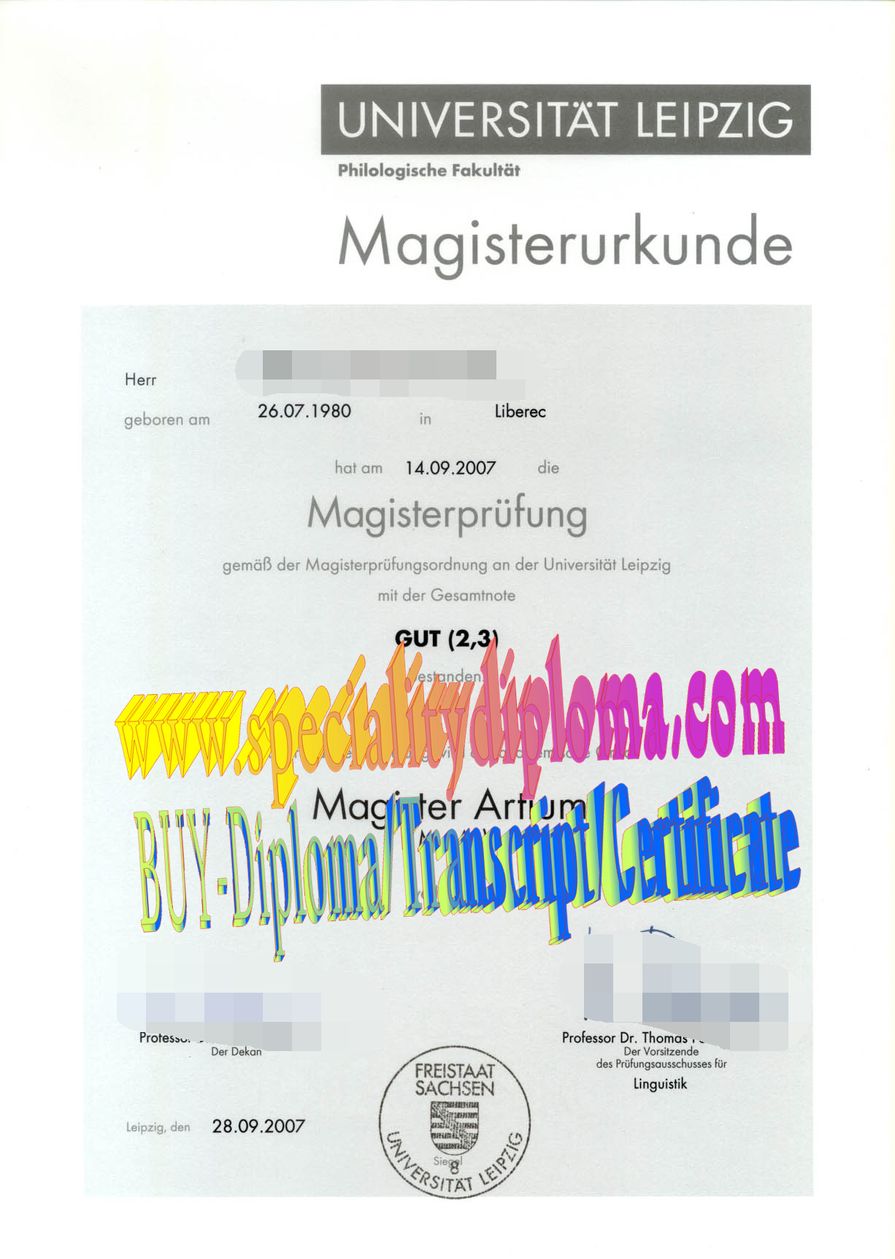 Buy Universitat Leipzig Diploma Online