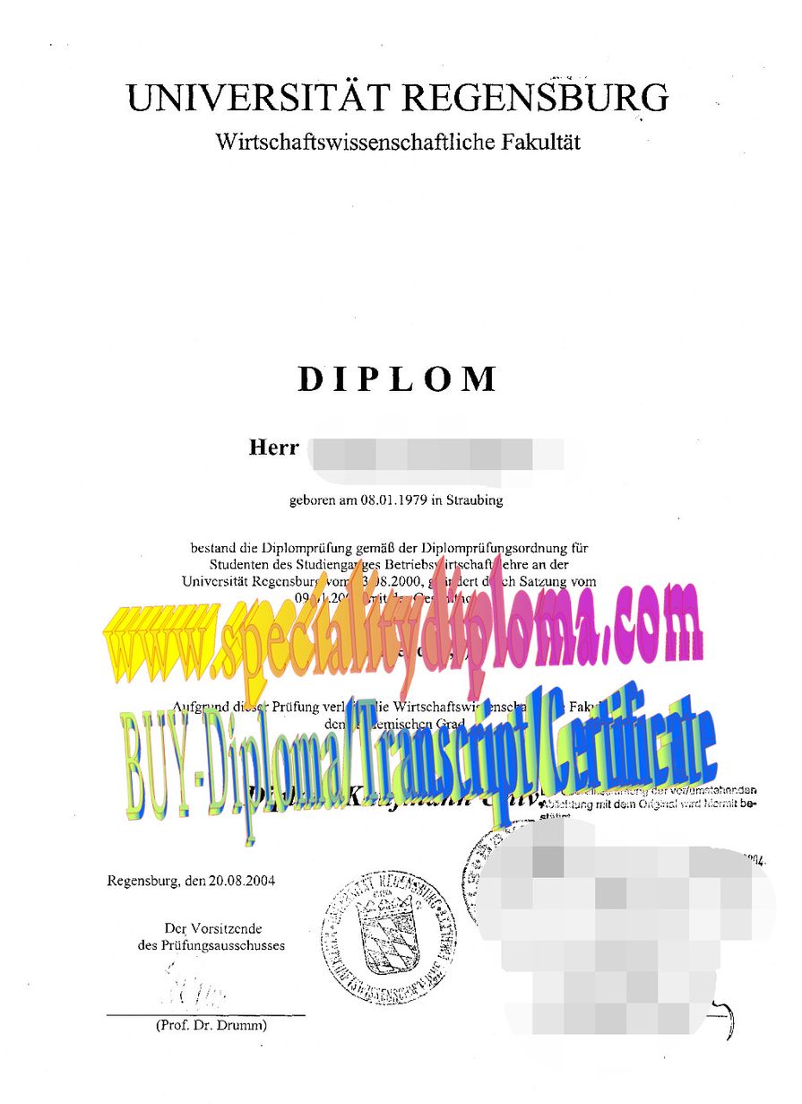 Buy Universitat Regensburg Diploma Online