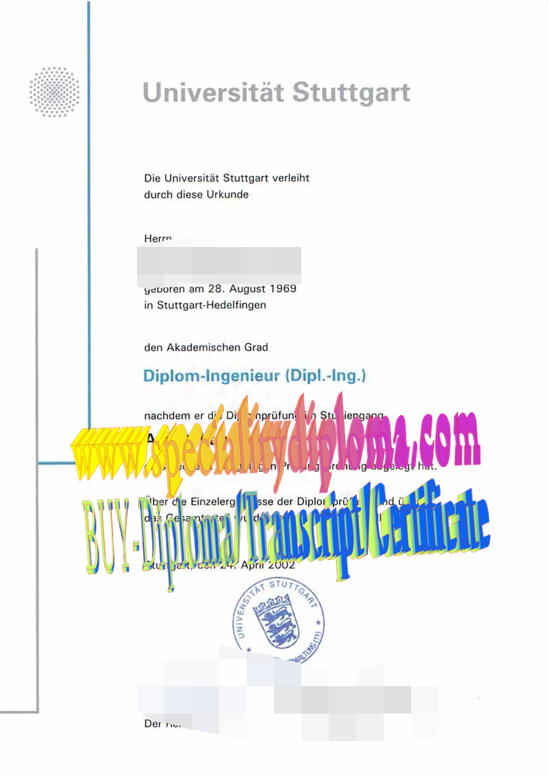 Buy Universitat Stuttgart Diploma Online
