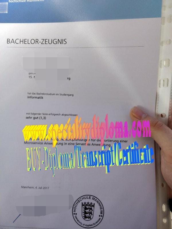 Buy University of Mannheim Diploma Online