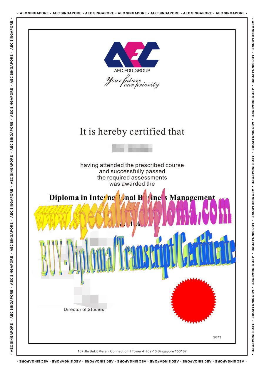 Fake AEC College Diploma