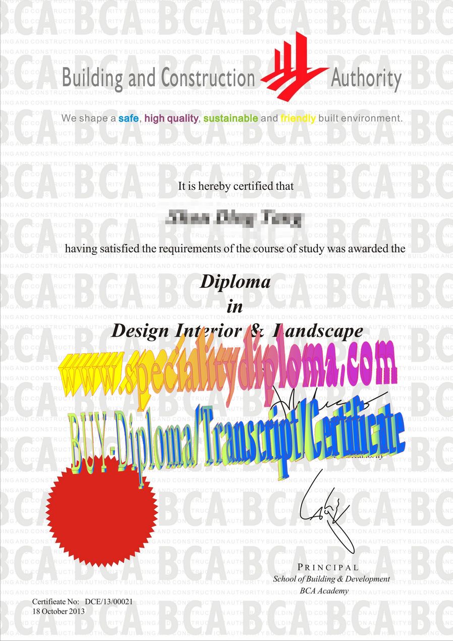 Fake Building and Construction Authority Diploma