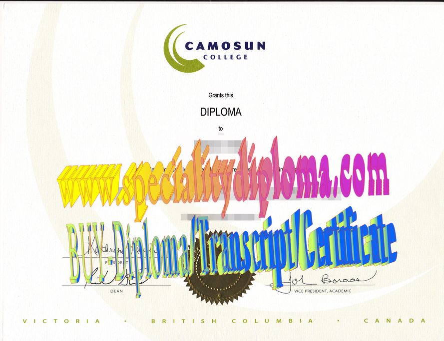 Fake Camosun College Diploma Makers