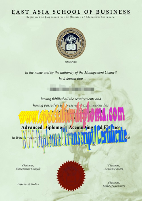 Fake East Asia Institute of Management Diploma