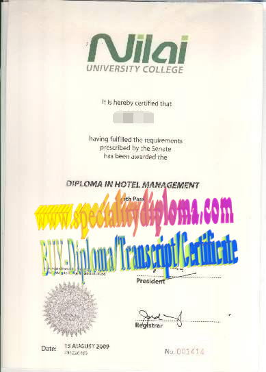 Fake Nilai University Diploma Transcript