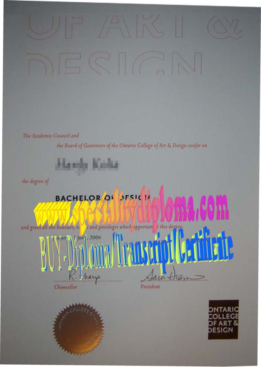 Fake OntarioCollege of Art  Design Diploma Makers