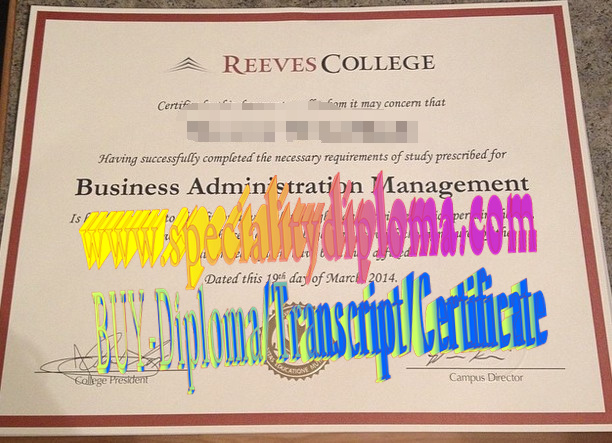 Fake Reeves College Diploma Makers