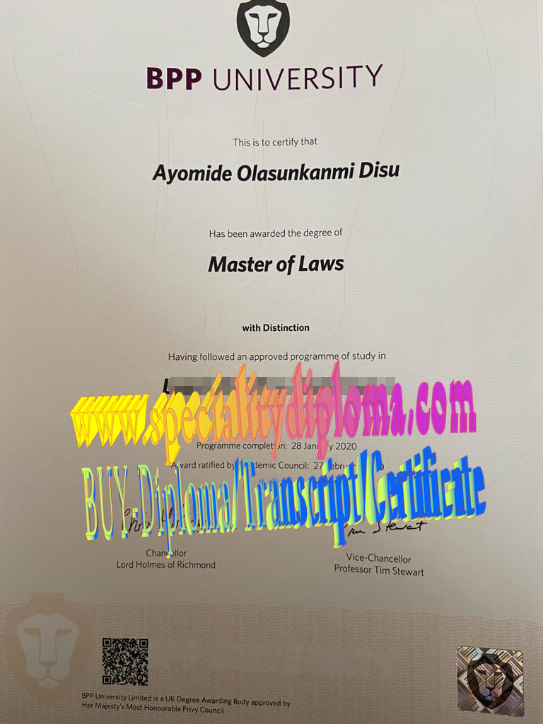 How Buy BPP University Diploma Degree