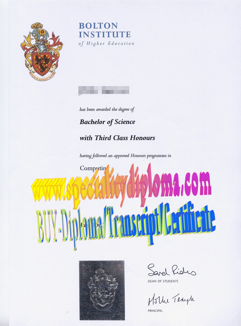 How Buy Bolton Institute of Higher Education Diploma Degree