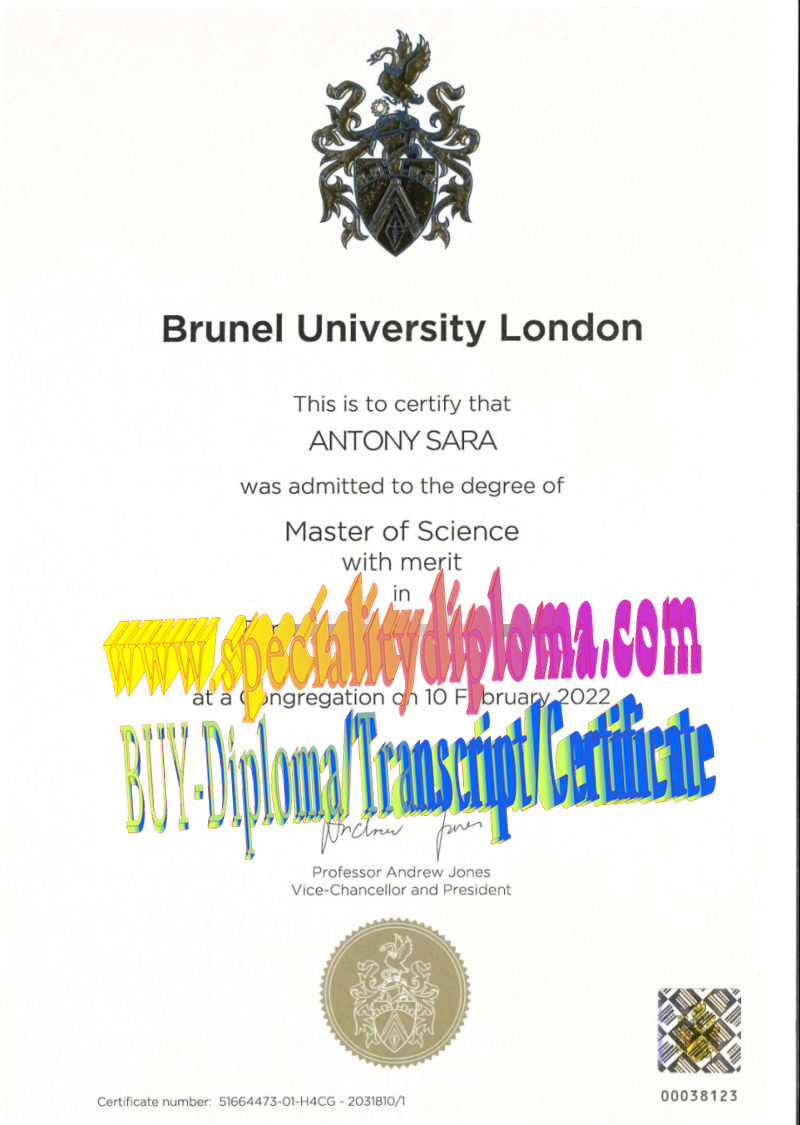 How Buy Brunel University London Diploma Degree
