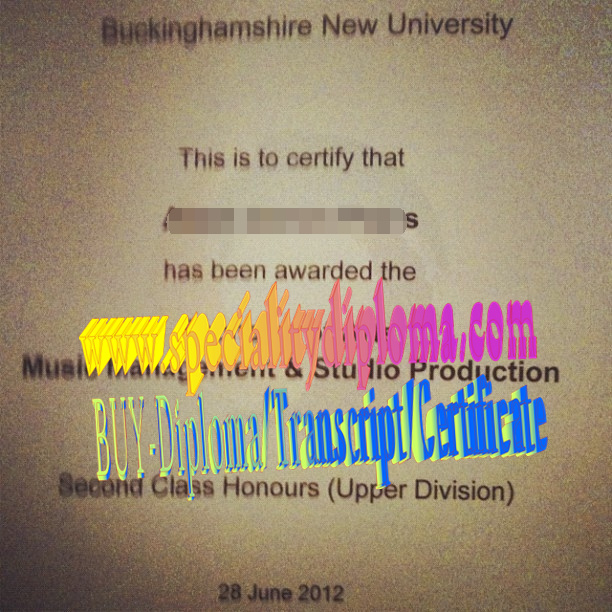 How Buy Buckinghamshire New University Diploma Degree