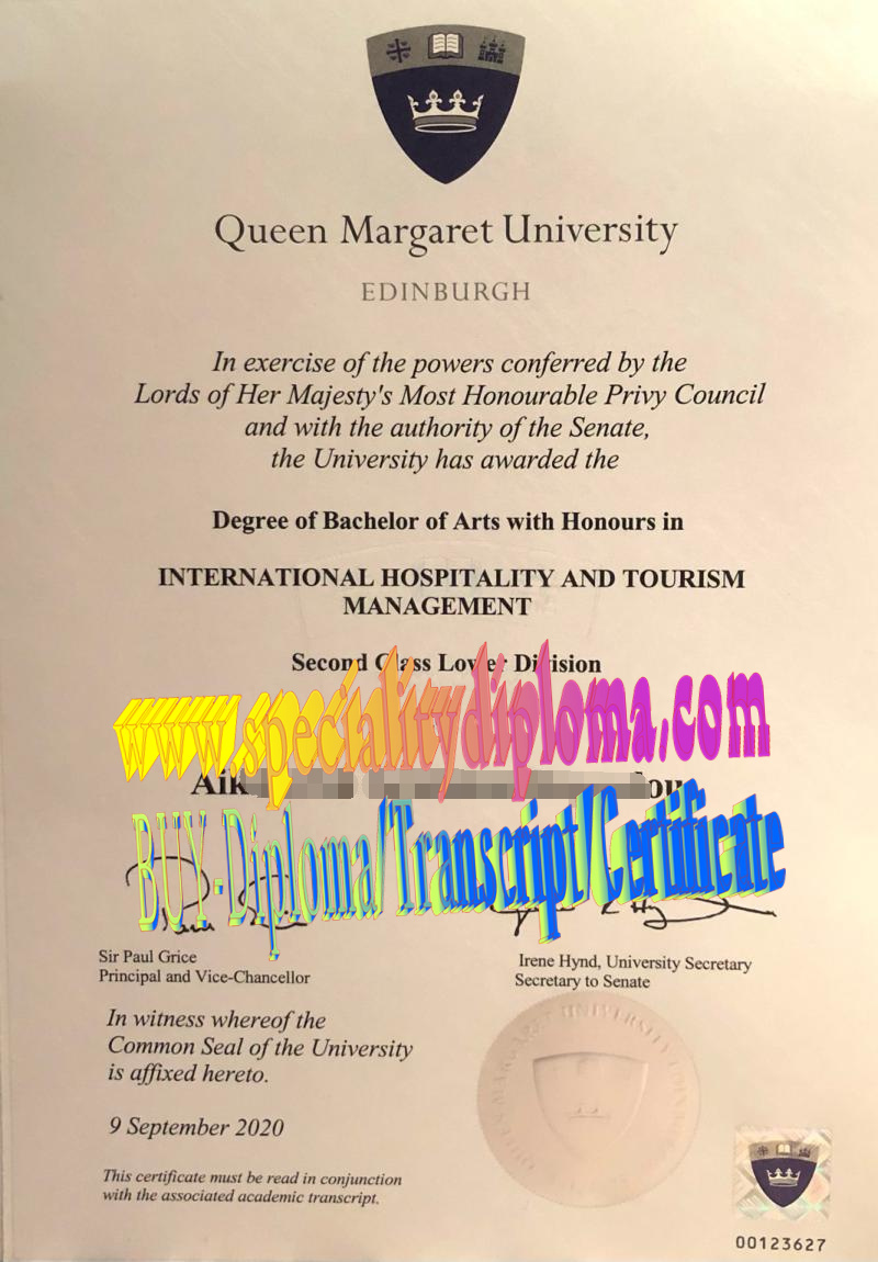 How Buy Queen Margaret University, Edinburgh Diploma Degree