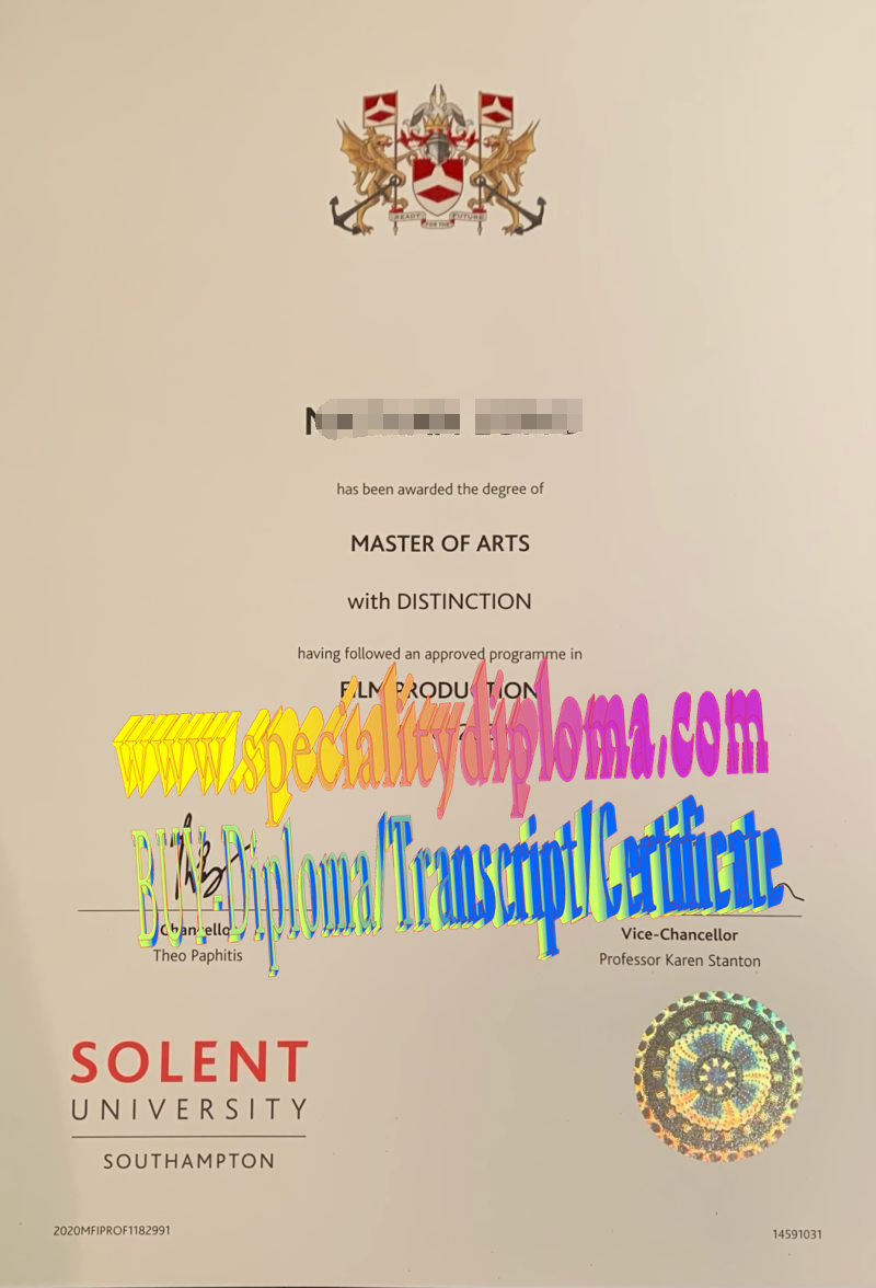 How Buy Southampton Solent University Diploma Degree