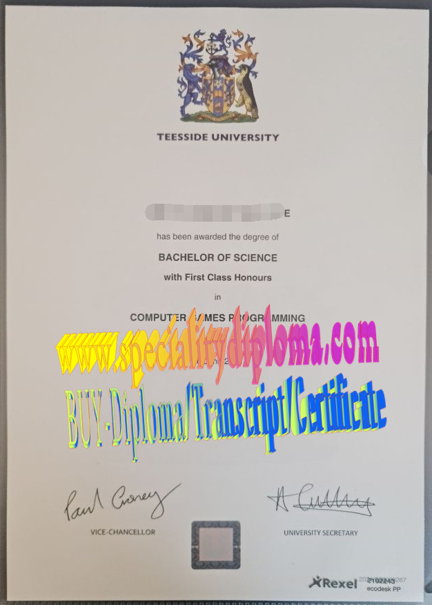How Buy Teesside University Diploma Degree