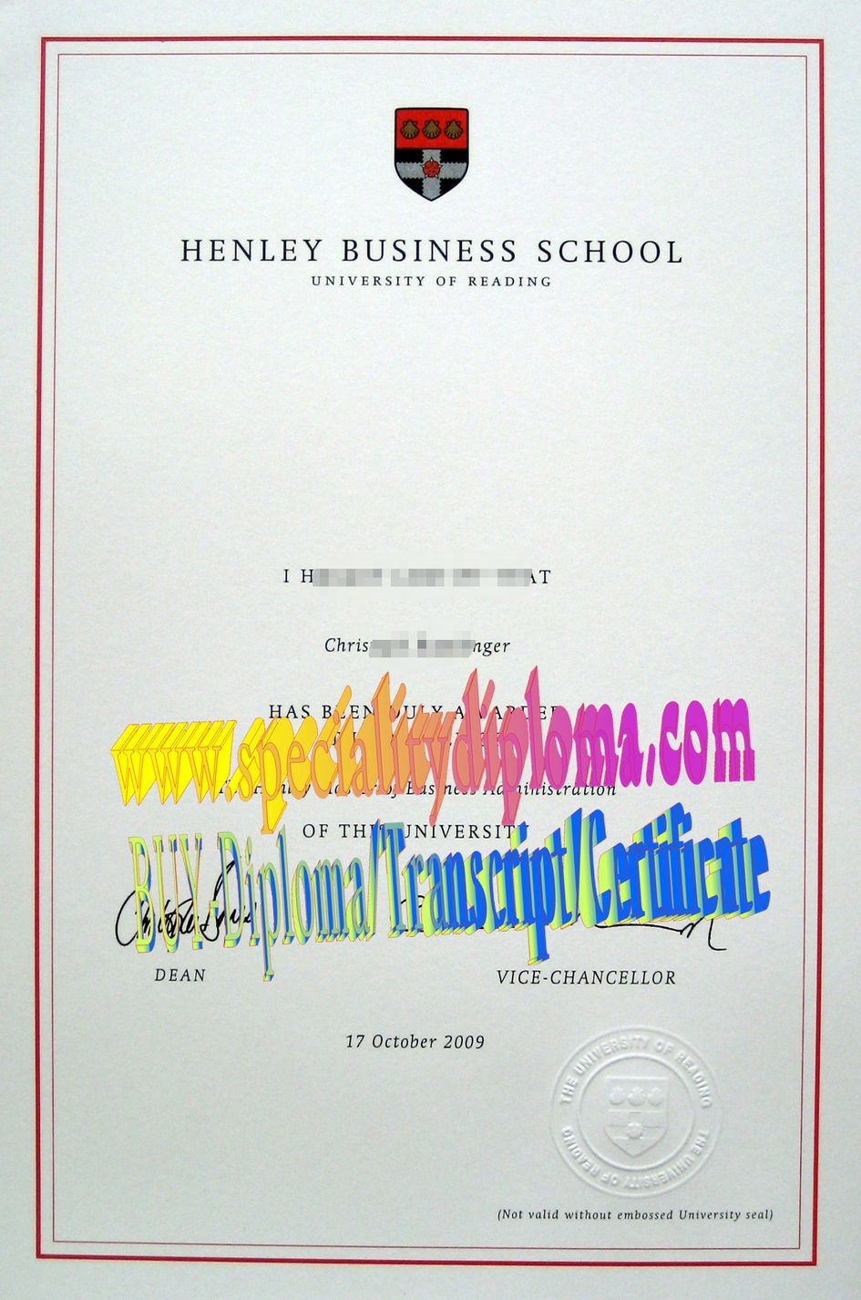 How Buy The Henley Business School Diploma Degree