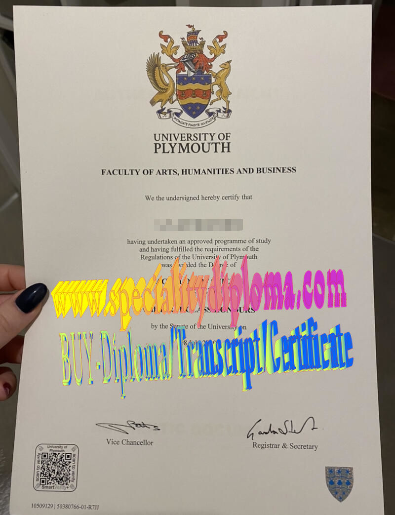 How Buy University of Plymouth Diploma Degree