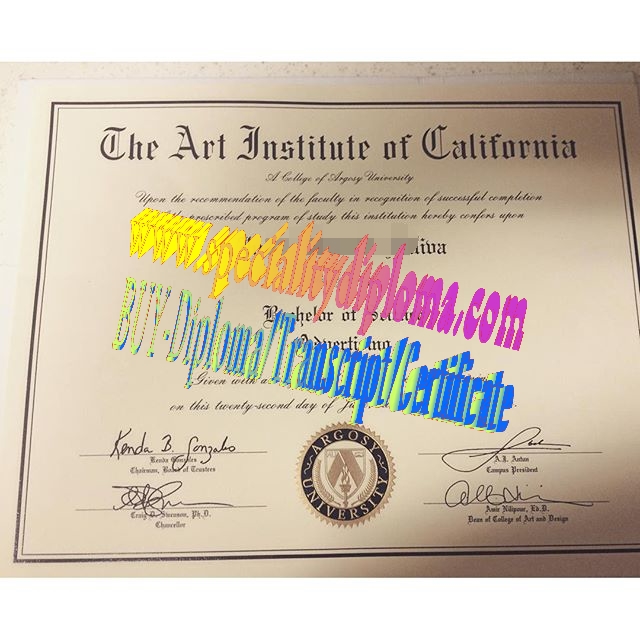 Make fake The Art Institute of California Diploma