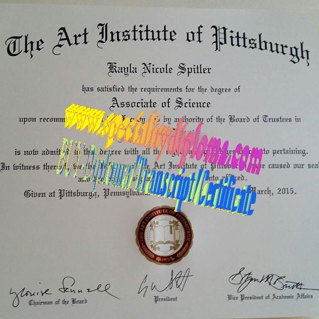 Make fake The Art Institute of Pittsburgh Diploma