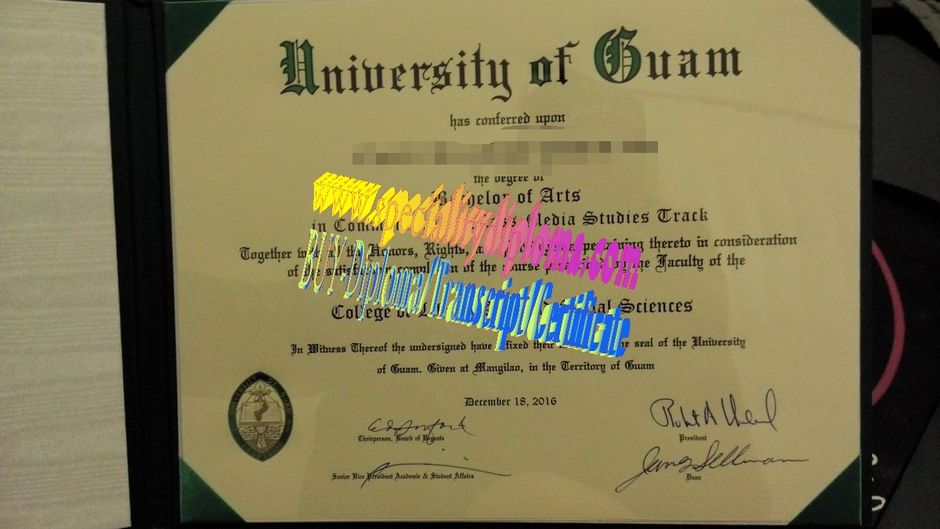 Make fake University of Guam Diploma
